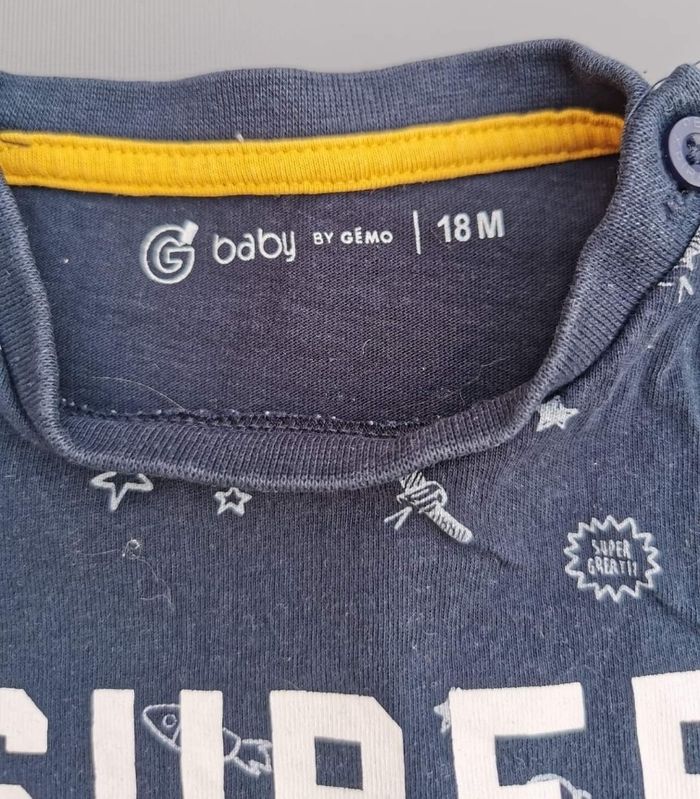 Lo de 2 tee-shirt ML 18 mois garçon Gémo - photo numéro 9