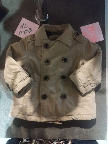 Manteau garçon 12/18 mois