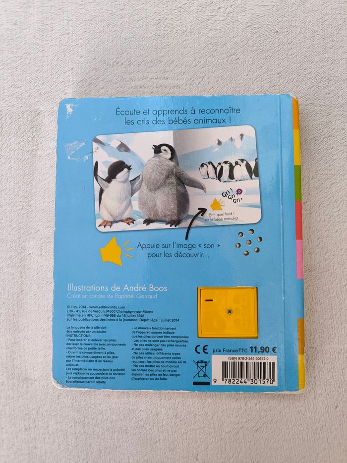 Livre sonore Écoute les bébés animaux Lito - photo numéro 3