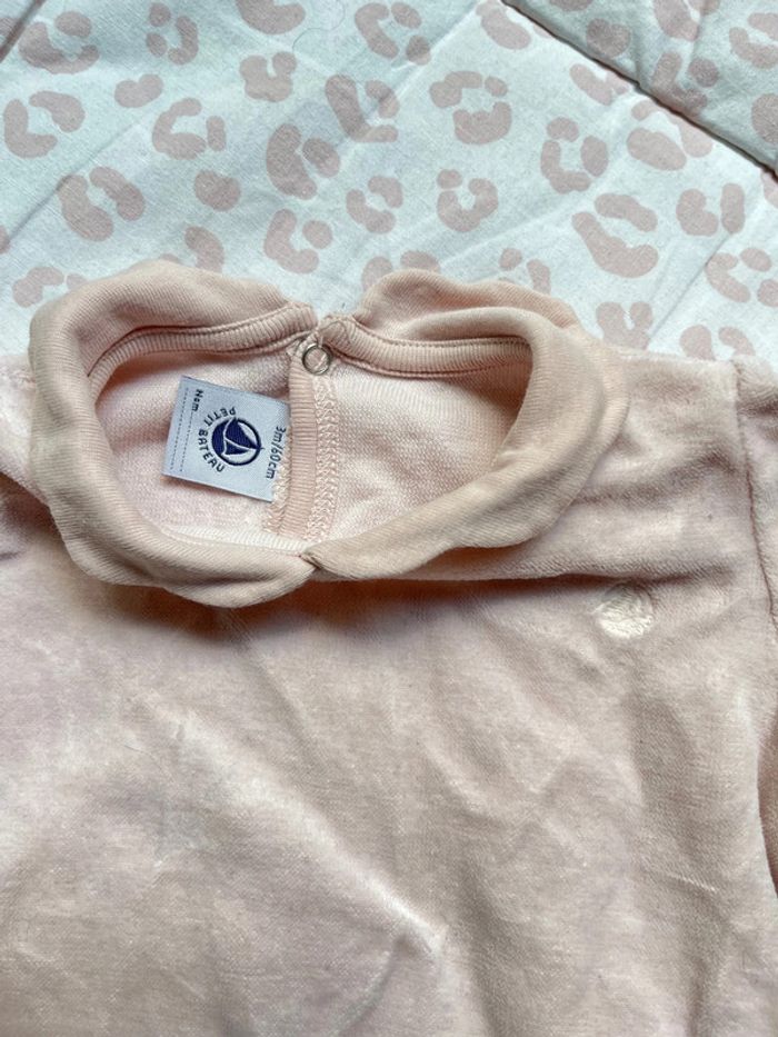 Pyjama grenouillère Petit Bateau rose 3 mois - photo numéro 3