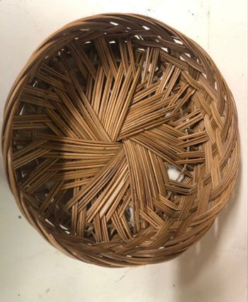 Corbeille ronde osier