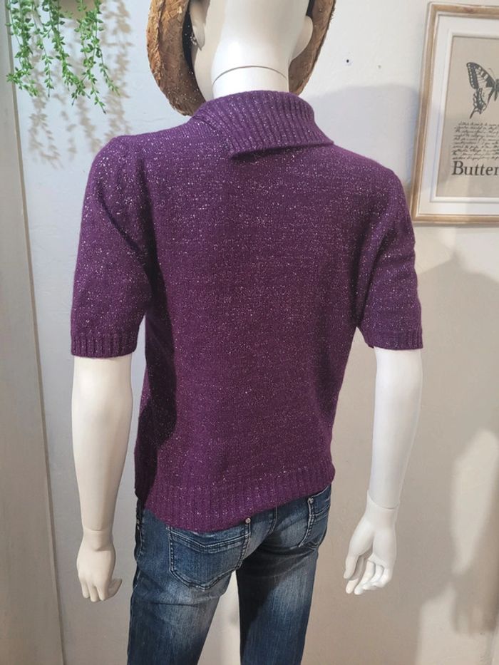 Pull manches courtes avec angora - photo numéro 7