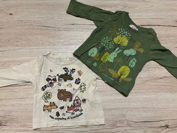Lot 2 T-shirts manches longues 3 mois