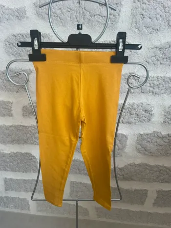 Leegings fille 3 ans jaune moutarde in extenso