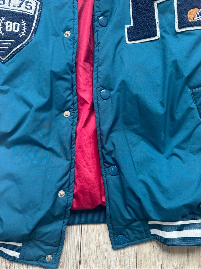 Teddy bombers vert et blanc Zara 10 ans garçon - photo numéro 2