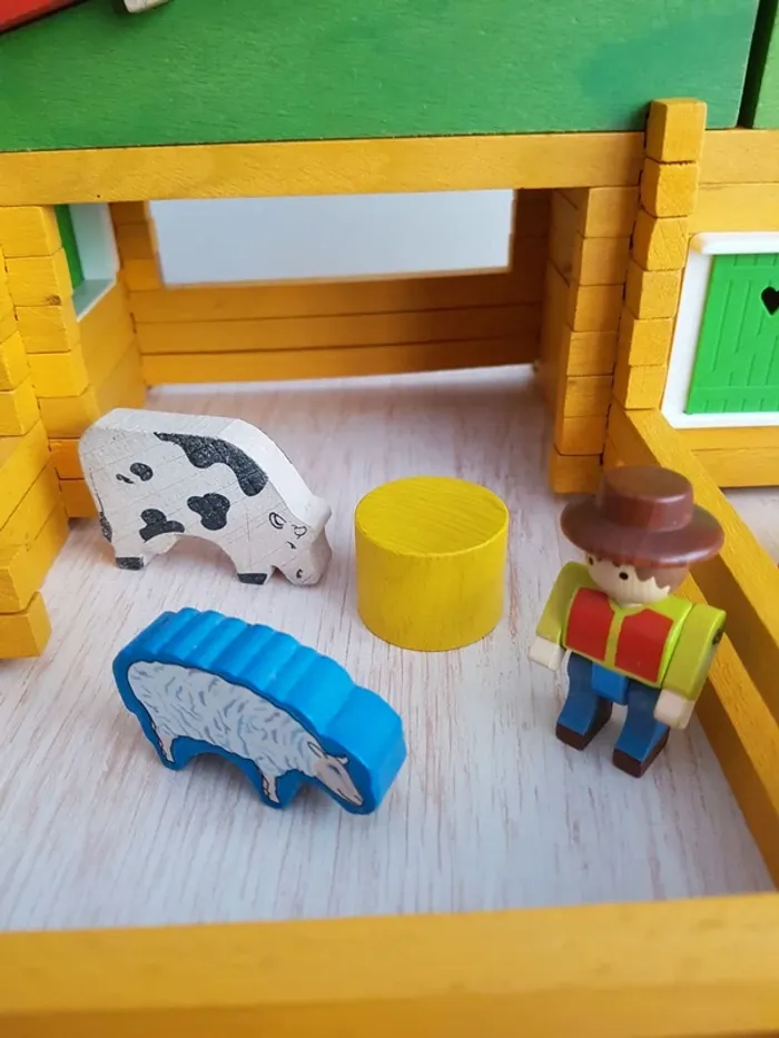 Jeu de construction La jolie ferme en bois Jeujura - photo numéro 8