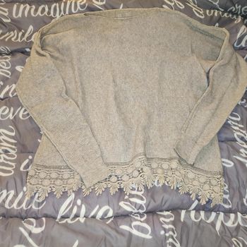 Pull femme  gris