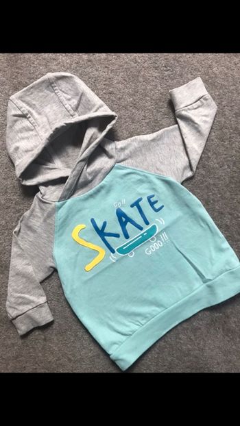 Pull fin à capuche Vertbaudet 2 ans