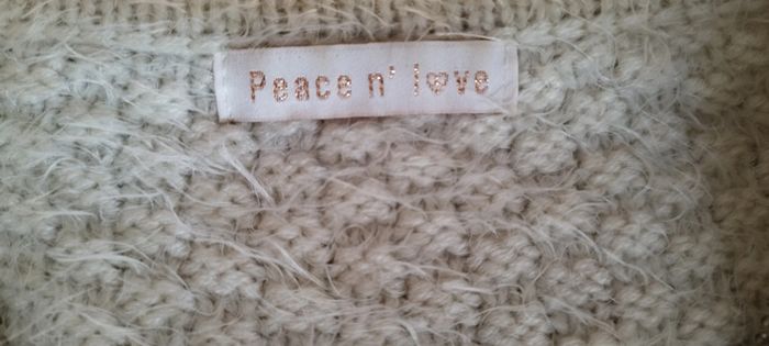 Pull avec fermeture éclair Peace N' Love. Très bon état - photo numéro 10