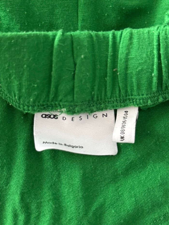 Short fluide à taille élastique vert Asos Design - photo numéro 4