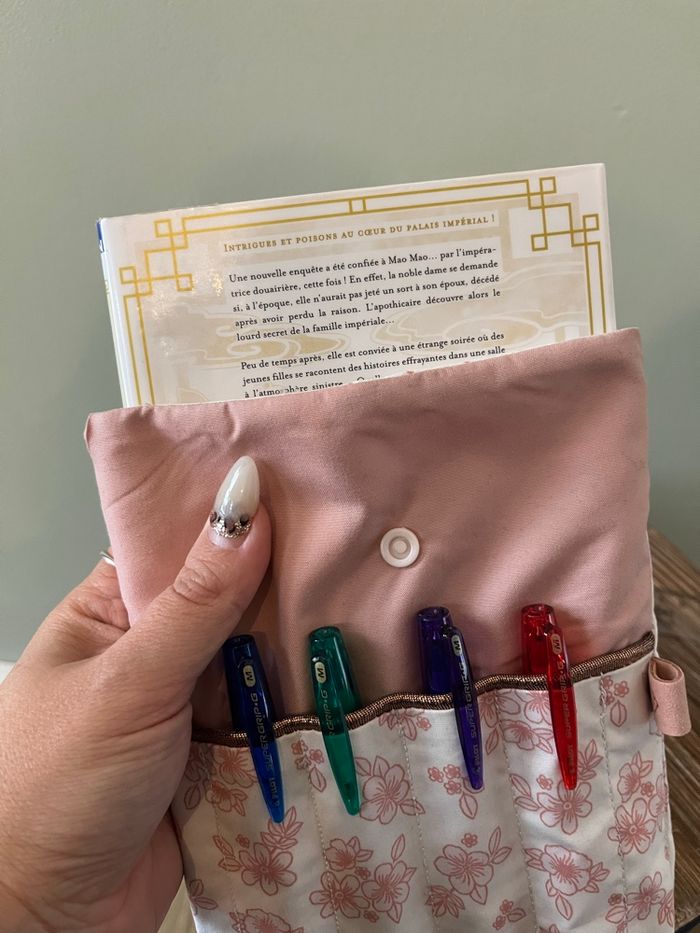 Pochette carnet avec rangement stylos - photo numéro 9