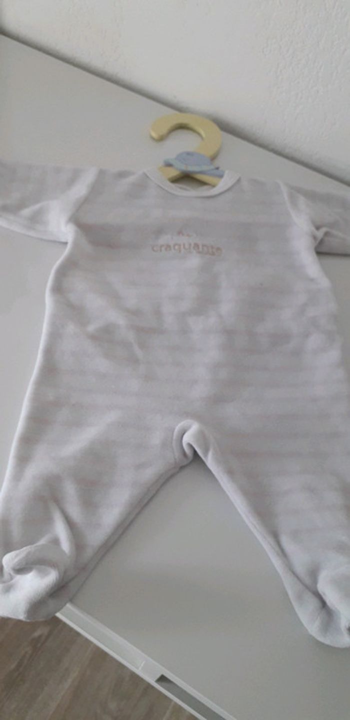 Pyjama velours fille 1 mois