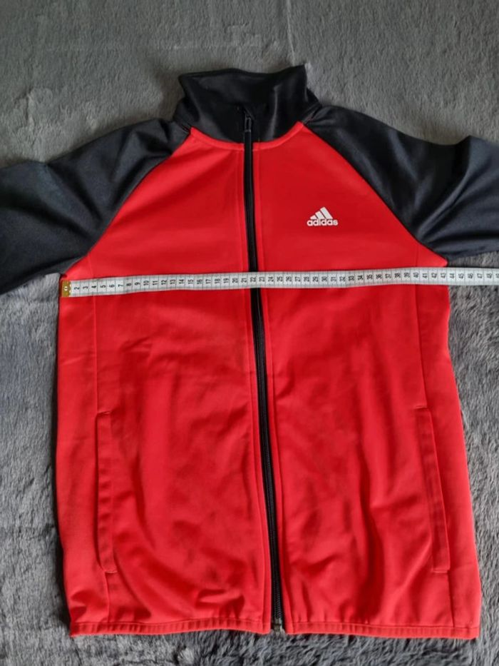 Veste zippé Adidas rouge, 11/12 ans Enfant - photo numéro 9
