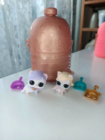 Lot de 2 Poupée Lol Surprise Doll animaux chat en bon état