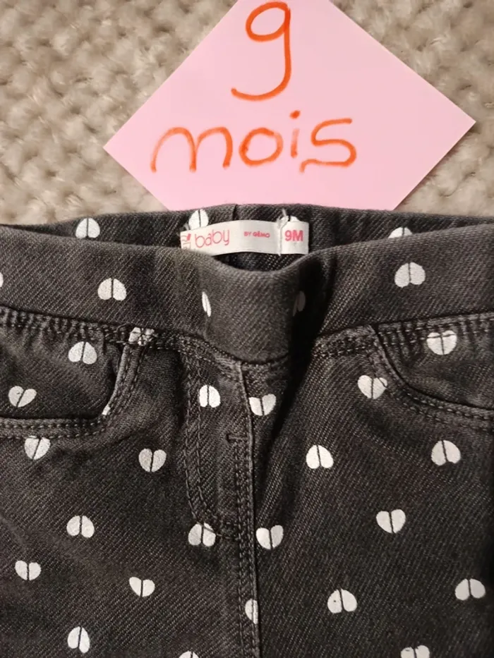 Jegging coeurs 9 mois - photo numéro 2