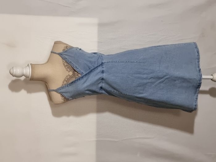 Robe en jean à bretelles