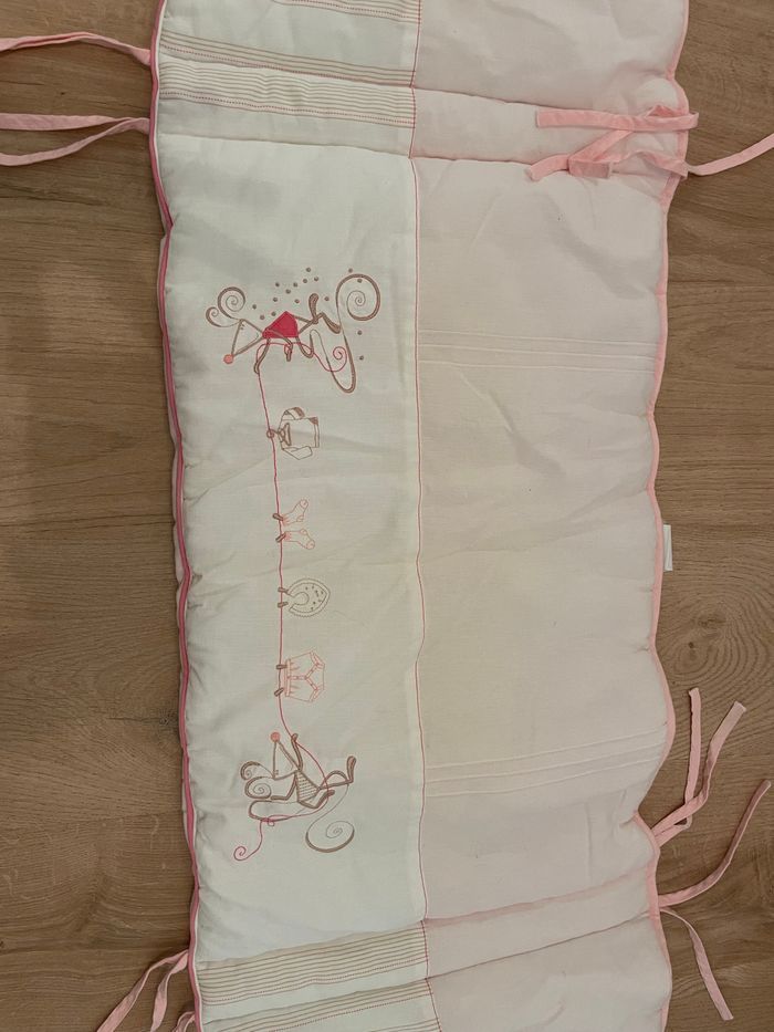 Tour de lit bébé rose - photo numéro 2