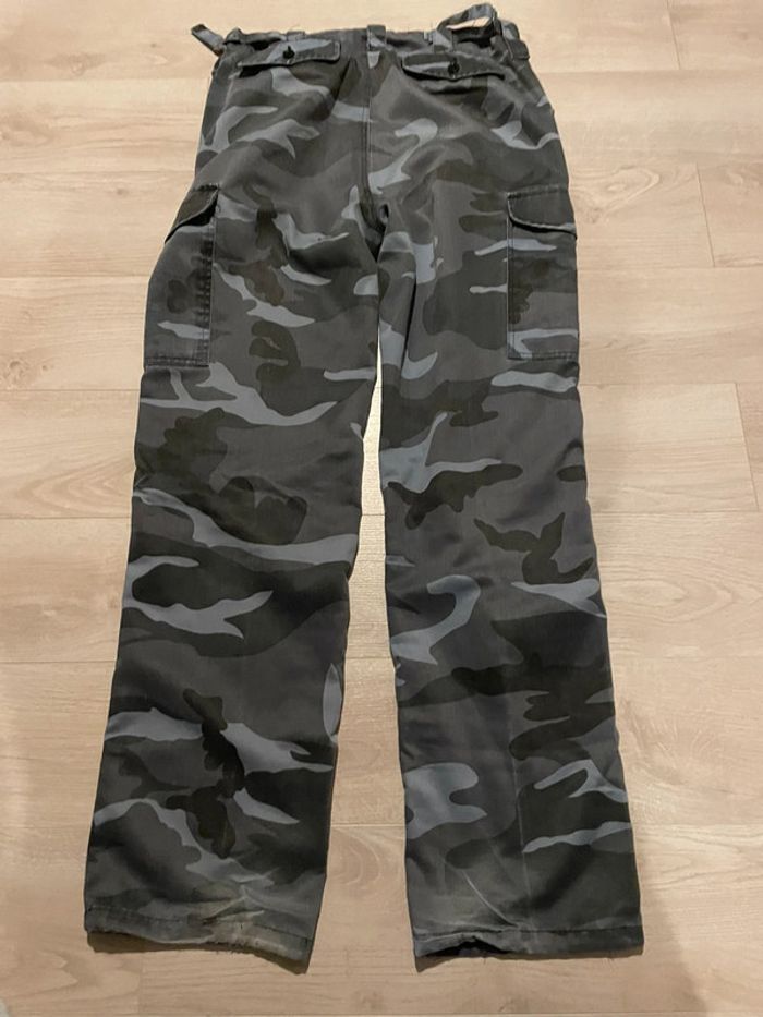 pantalon militaire bleu et gris - photo numéro 8