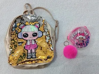 Lot sac à dos + pochette lol surprise