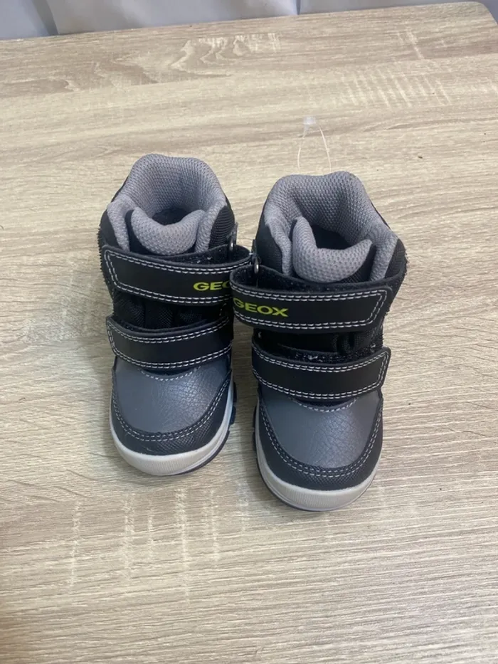 Bottines fourrées noir/gris Geox Amphibiox taille 20 neuves - n85kc12