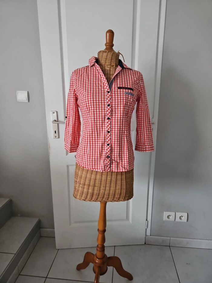 Chemisier femme manches 3/4 cache cache taille M u45 - photo numéro 2