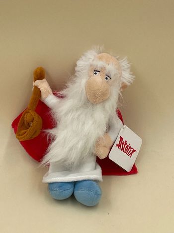 Peluche Astérix et Obelix druide Panoramix 20 cm neuf