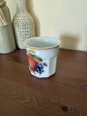 Pot à confiture motifs fruits - Vintage