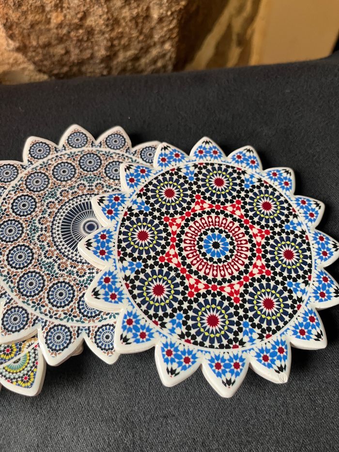 Magnifique lot de 6 dessous de verres GBT - photo numéro 5