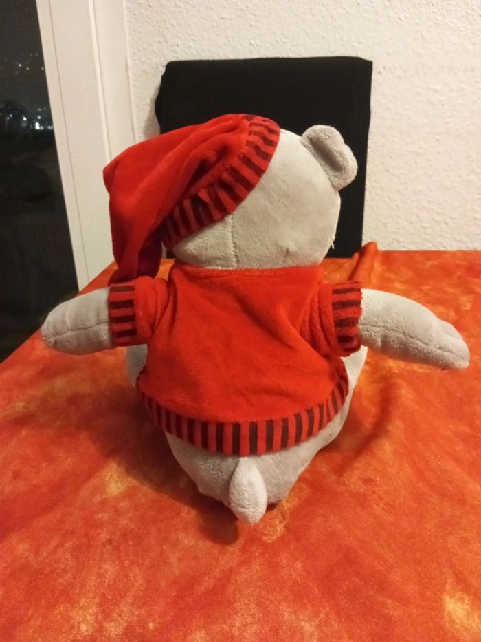 Ours gros avec peignoir et bonnet, Pluche Party - photo numéro 5