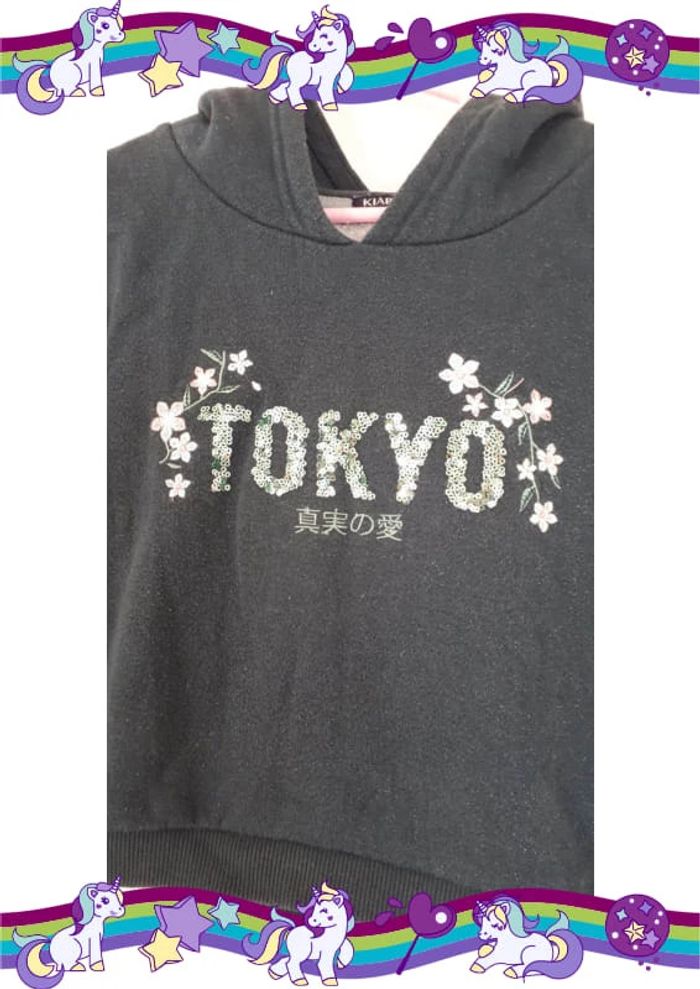 Sweat à capuche à paillettes avec sequins - photo numéro 2