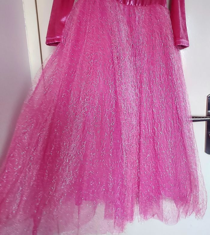 Déguisement robe de princesse rose 8-9 ans - photo numéro 5