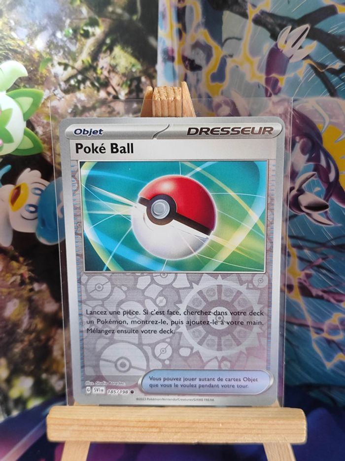 Poké ball reverse dresseur 185/198 écarlate et violet