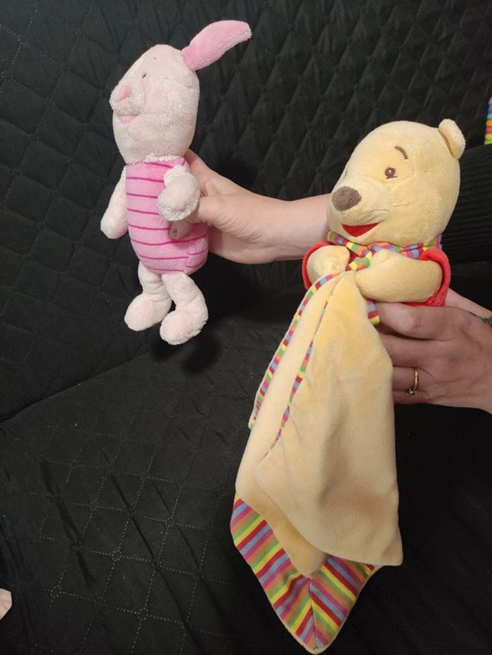 Lot de 2 doudous Winnie l'ourson et Porcinet - photo numéro 9