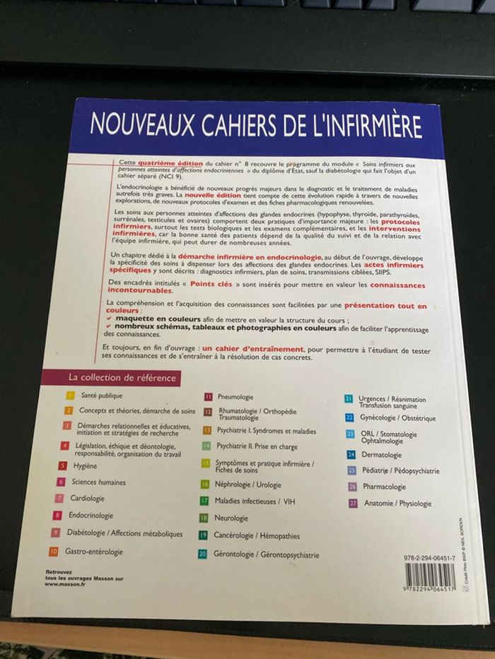 Livre endocrinologie Nouveaux cahiers de l’infirmier - photo numéro 2