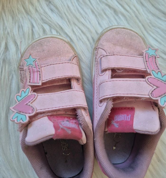 Baskets Puma roses à scratch – T22 - photo numéro 7