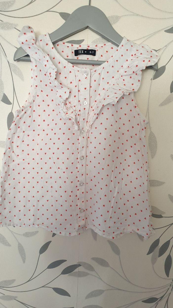 Lot de deux chemises manches courtes taille 6/7 ans - photo numéro 2