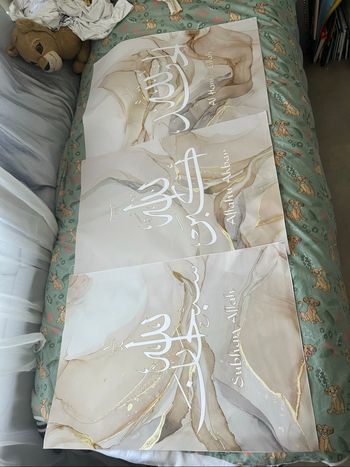 Lot de 3 toile islam