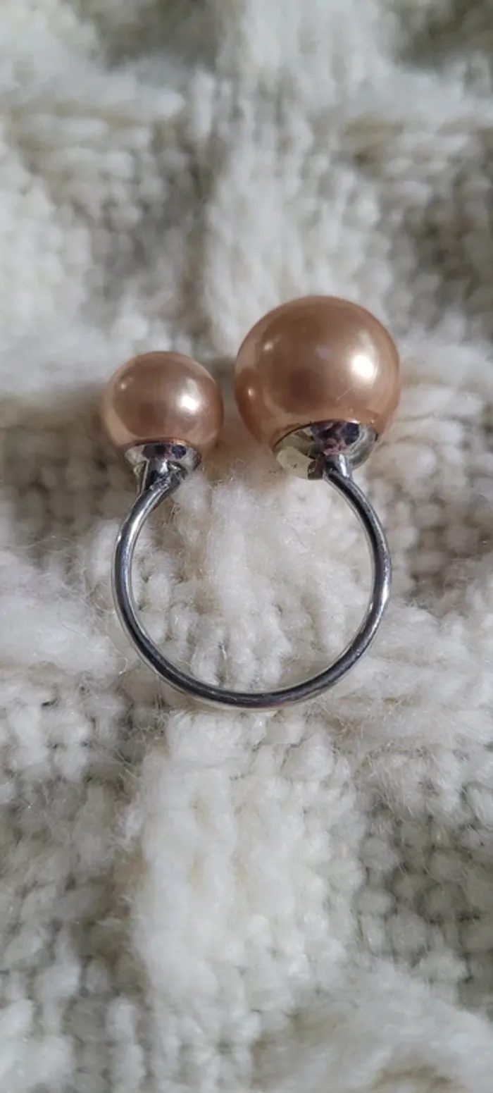 Bague réglable perles - photo numéro 2