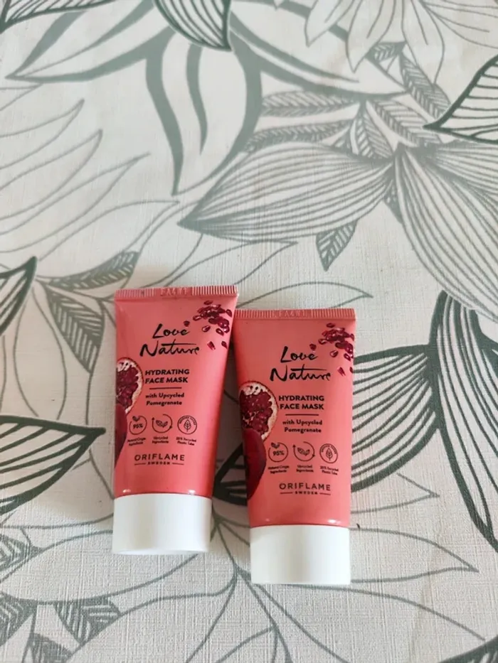 Oriflame sweden love nature masque visage hydratant lot de 2 x 30ml