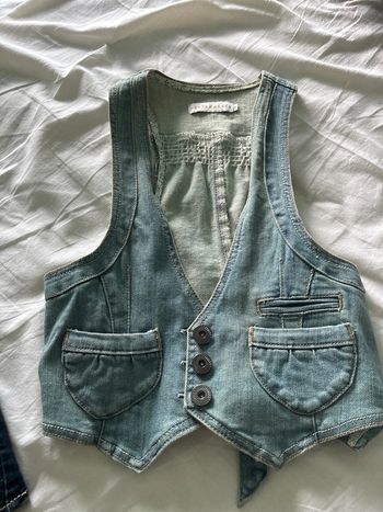 Gilet sans manche jeans taille 2