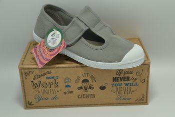 Cienta - Sandales en toile Gris (P.34)