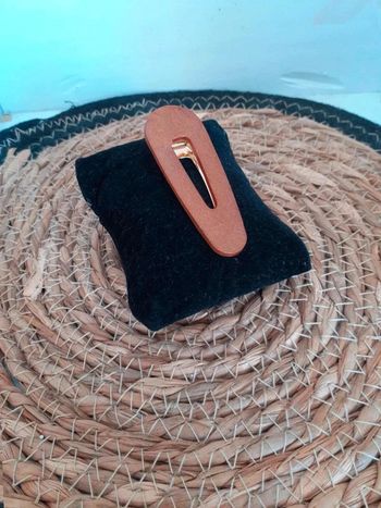 Barrette  cheveux marron n°15