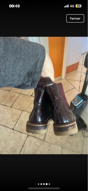 Bottines Zara aubergine 
