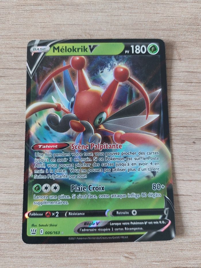 Carte pokemon Melokrik V 6/163 Styles de combat
