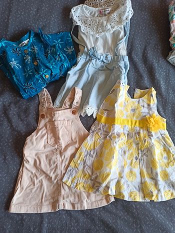 Lot 4 jolies robes été 6mois