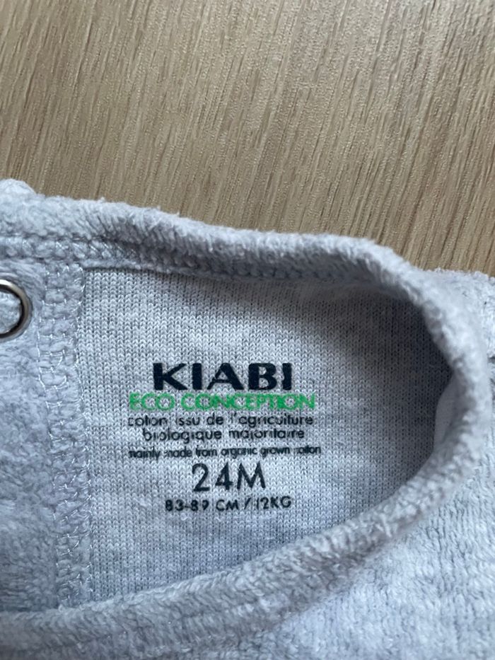Pyjama Kiabi gris 24 moispyja - photo numéro 2