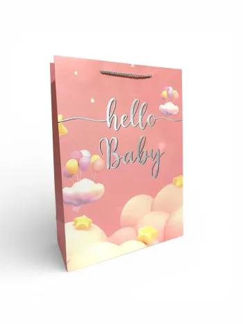 Sac cadeau mariage motif bague pailleté « félicitations » 32 x 42 x 11.5 cm Neuf