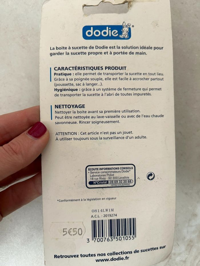 Boîte à tétine - Dodie - Neuve - photo numéro 2
