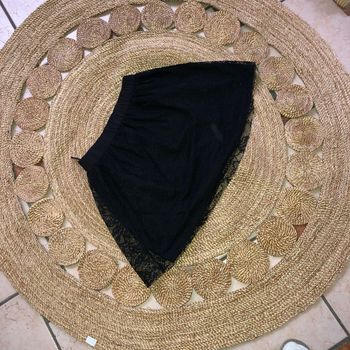 Jupe noire dentelle xs Mango