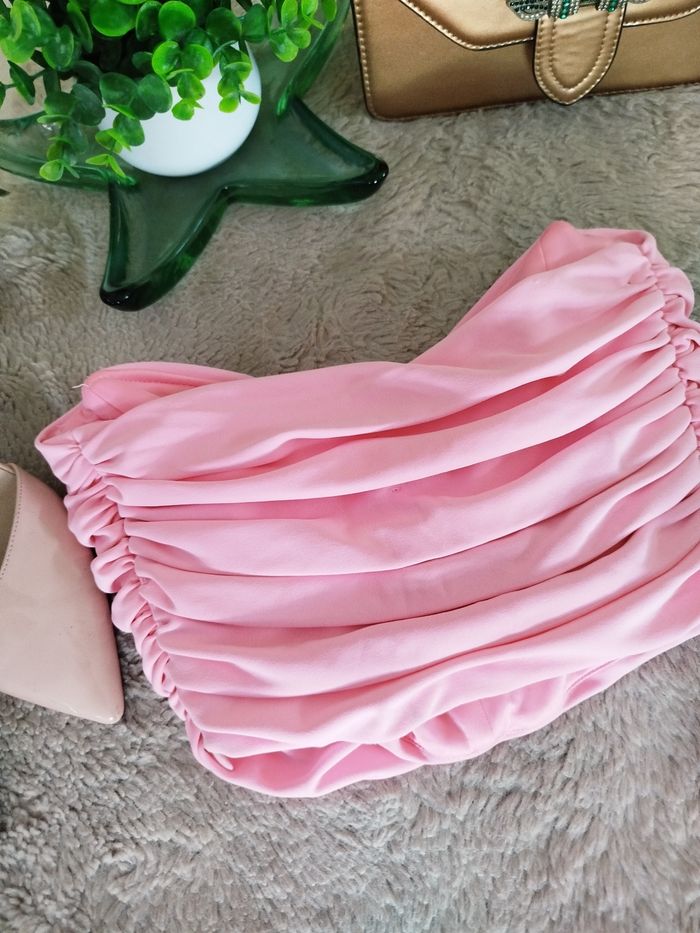 Bustier top drapée semi rigide S/M ZARA lo - photo numéro 8